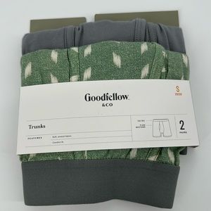 Goodfellow & Co Men’s Small Trunks Green Dot Design Underwear Boxers New 2 Pack